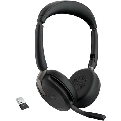 Jabra Evolve2 65 Flex MS USB‑A Wireless Headset with ANC & Link 380A