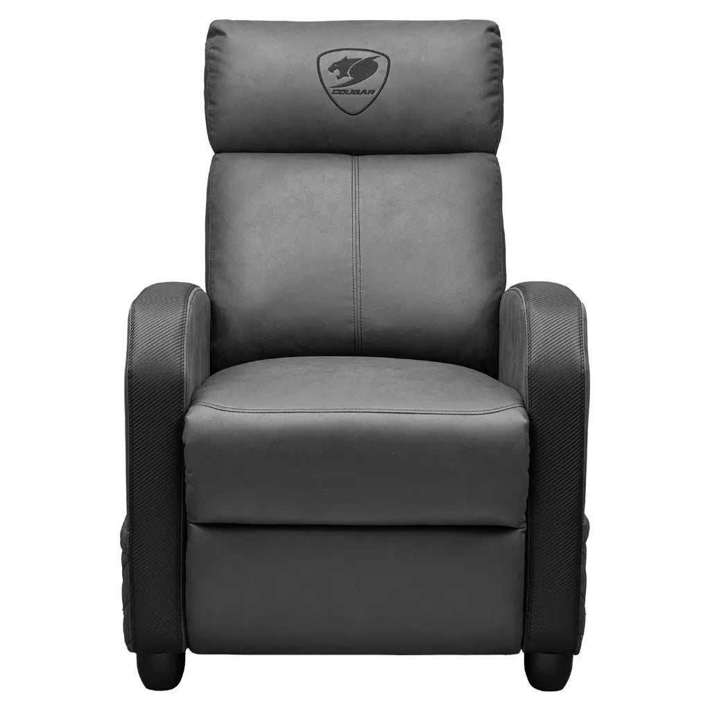 Cougar Ranger Elite Jet Gray Gaming Sofa Recliner 95–160° Adjustable Backrest Side Pocket