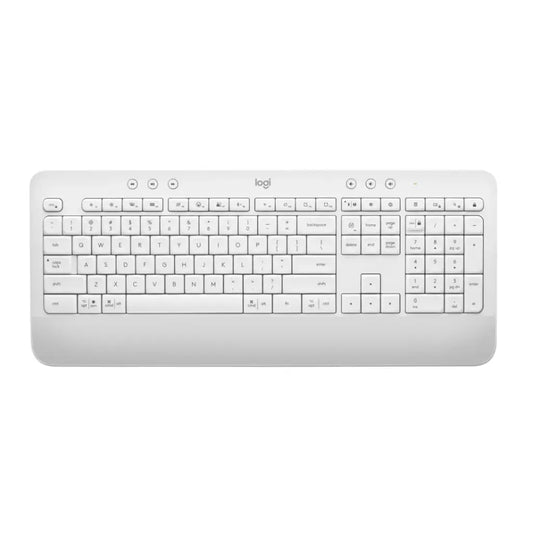 Logitech Signature K650 Wireless Bluetooth Keyboard with Palm Rest - Off White