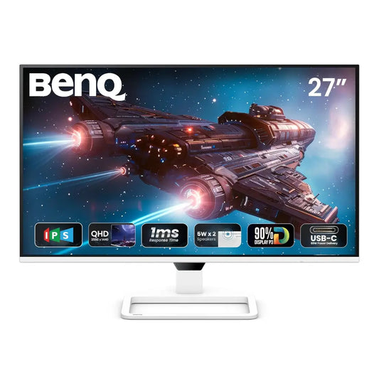 BenQ EW270Q 27" 200Hz QHD  IPS Gaming Monitor with HDRi 65W USB‑C & treVolo Speakers