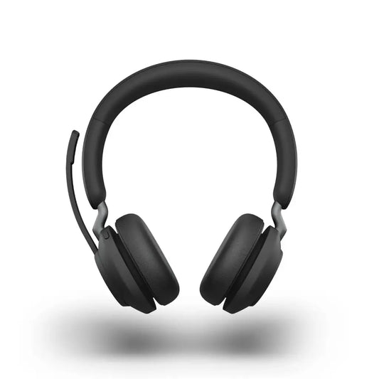 Jabra Evolve2 65 UC Stereo Wireless On‑Ear Headset with USB‑A Adapter - Black
