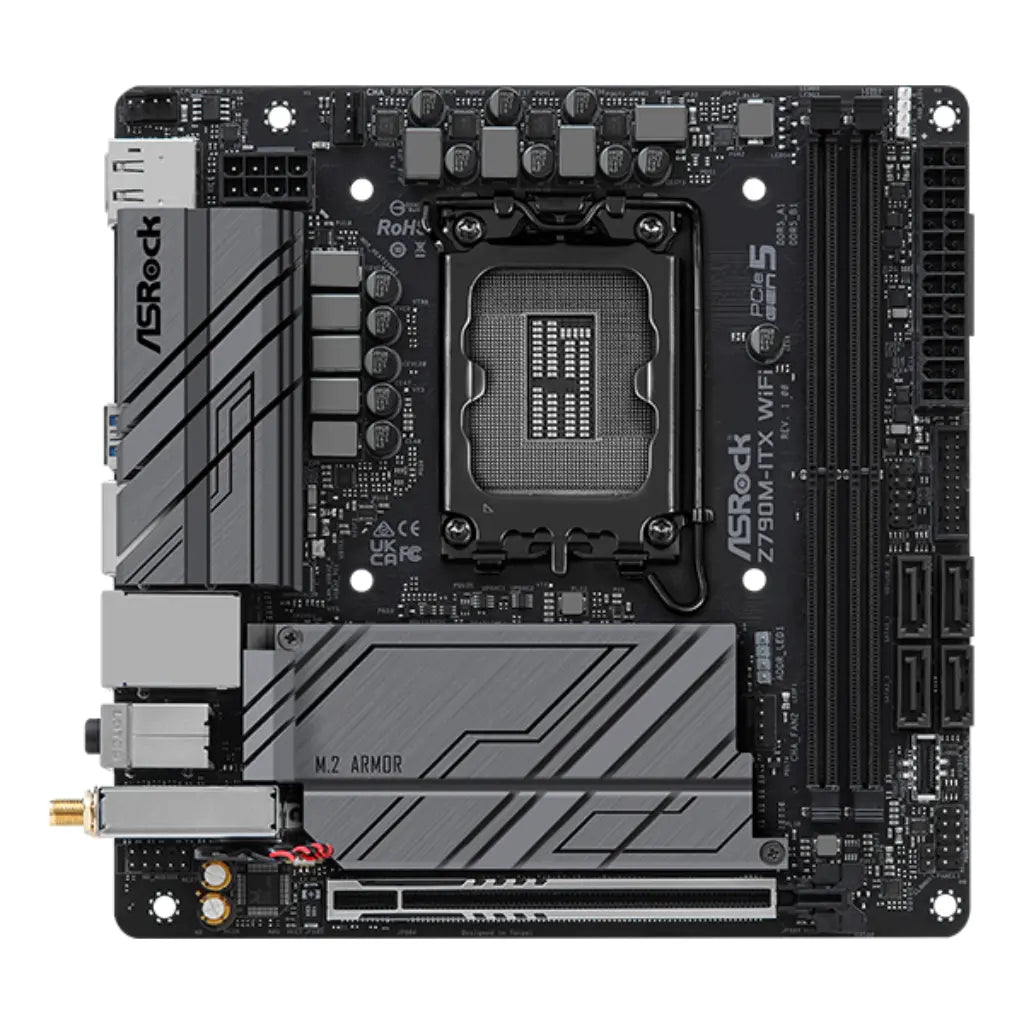 ASRock Z790M-ITX WiFi Z790 Intel LGA1700 DDR5 Mini-ITX Motherboard-tpstech.in