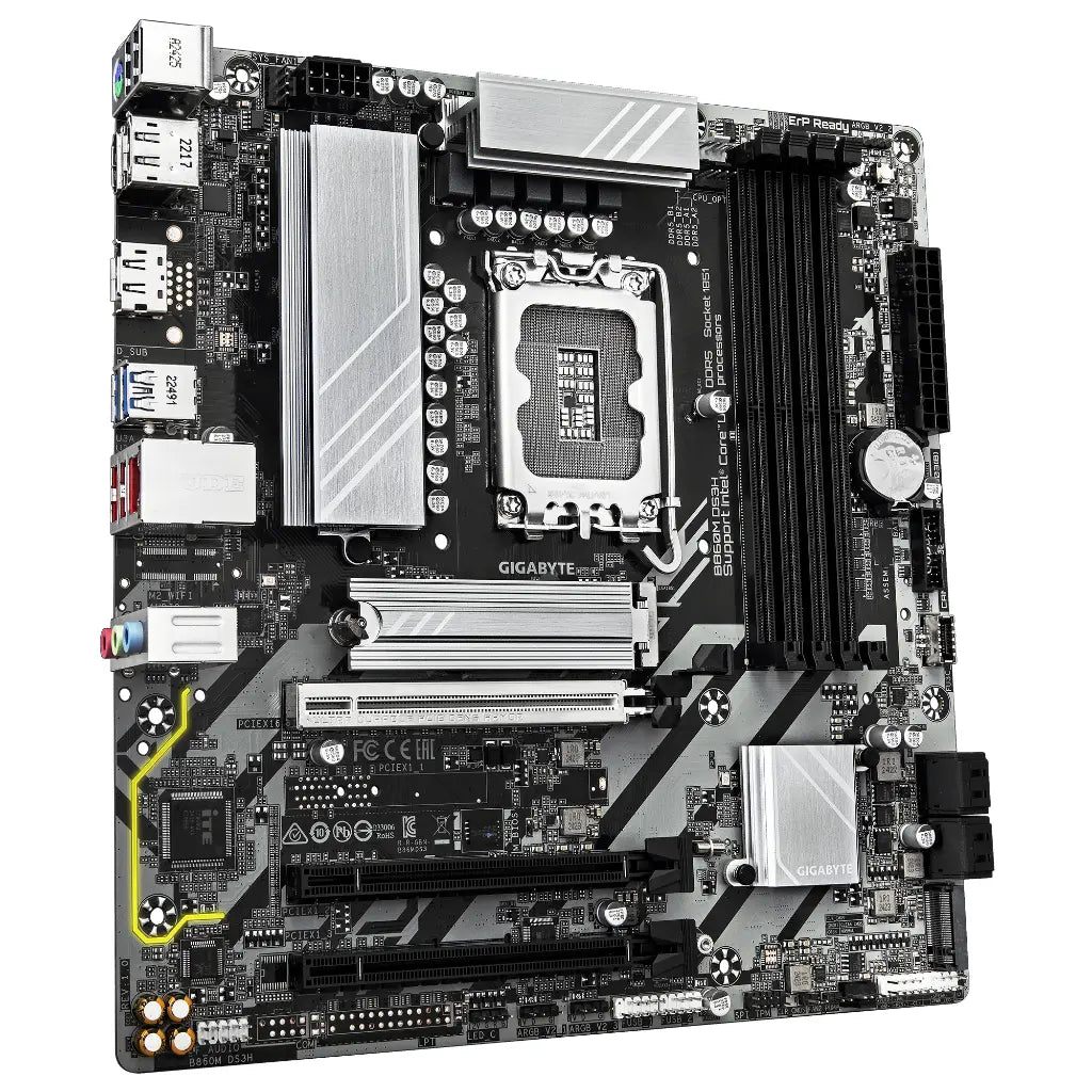 Gigabyte B860M DS3H Intel B860 LGA1851 DDR5 Micro-ATX Motherboard-tpstech.in