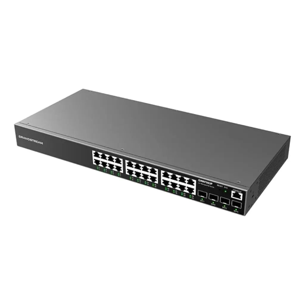 Grandstream GWN7803 24 Port Gigabit Layer 2 Plus Managed Network Switch with 4 SFP Ports-tpstech.in