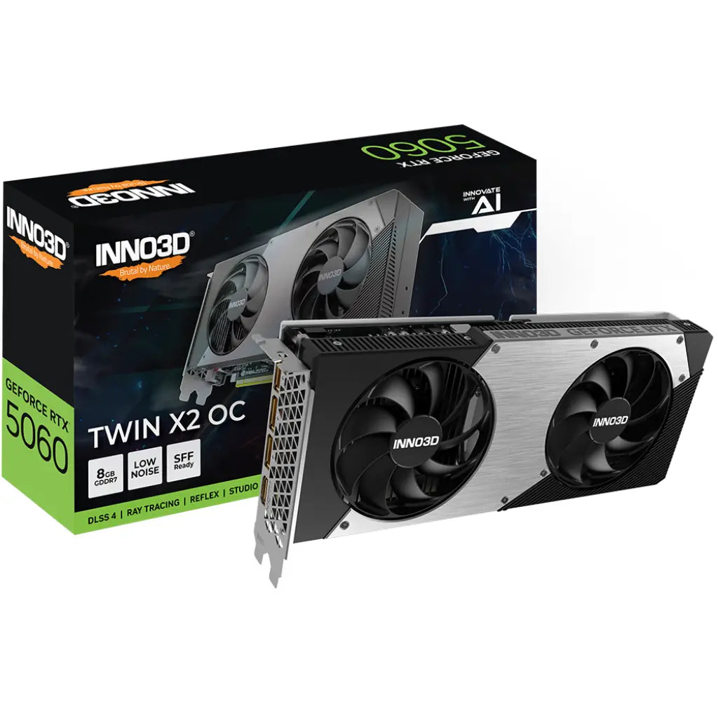INNO3D GeForce RTX 5060 Twin X2 OC 8GB GDDR7 Graphics Card-tpstech.in