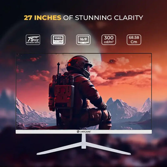 LAPCARE LM27GMWSP 27" 75Hz 5ms Full HD LED Monitor with Built-in Speakers-tpstech.in