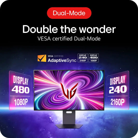 LG 32GS95UV-B 32" 240Hz 4K OLED Dual-Mode UltraGear Gaming Monitor-tpstech.in