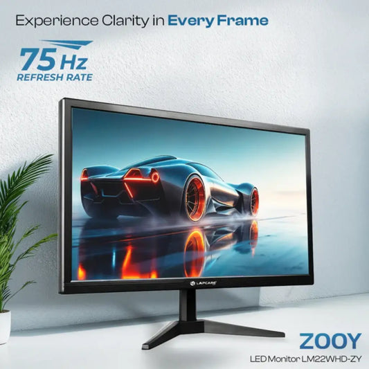 Lapcare Zooy LM22WHD-ZY 22" 75Hz 5ms FHD LED Monitor-tpstech.in