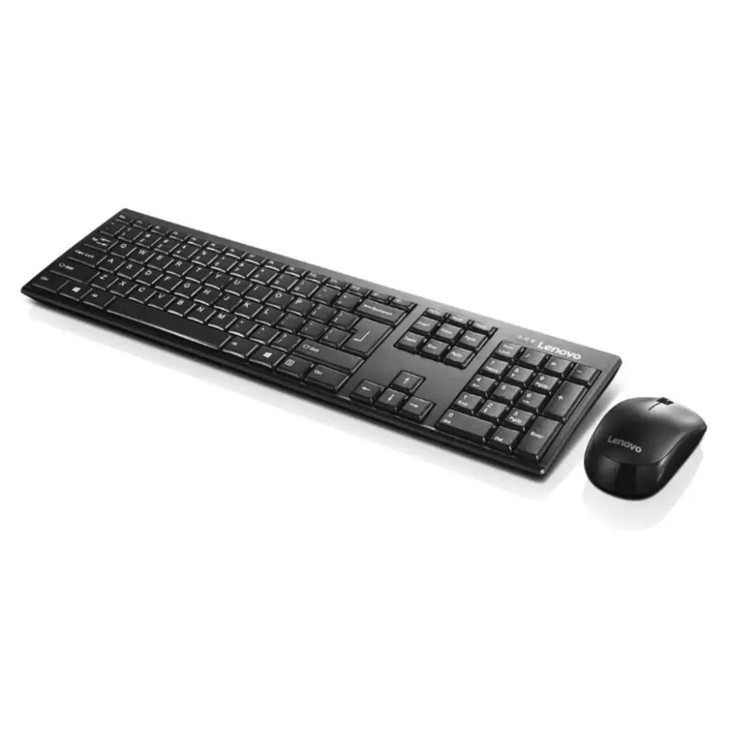 Lenovo 100 Wireless Keyboard & Mouse Combo with 2.4GHz Nano USB Receiver-tpstech.in