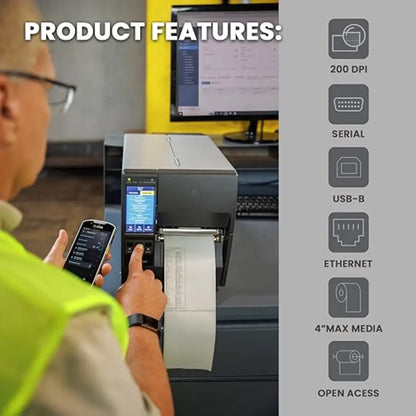 Zebra ZT231 Thermal Shipping Label Printer USB/Bluetooth/Wi-Fi Connectivity-tpstech.in