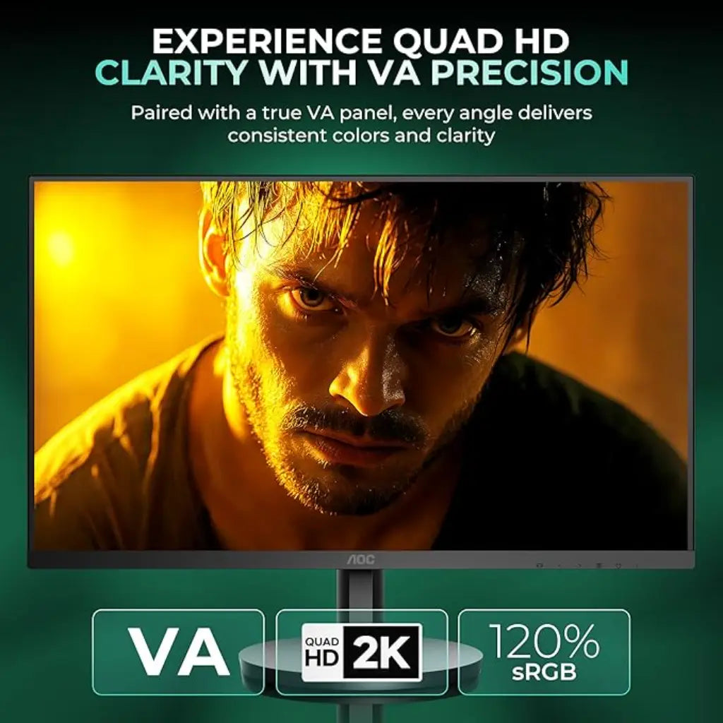 AOC Q27B3M2 27" 100Hz 4ms QHD Monitor with Adaptive Sync-tpstech.in