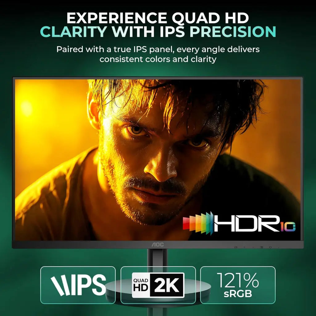 AOC Q27B3S2 27" 100Hz 1ms QHD IPS Monitor with Adaptive Sync HDR10-tpstech.in