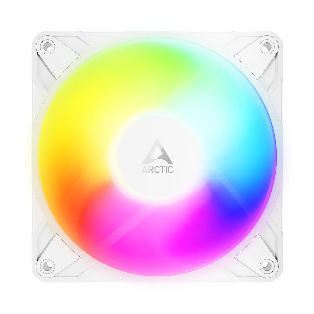 ARCTIC P12 Pro Reverse A RGB 120mm PWM Cabinet Fan - White-tpstech.in
