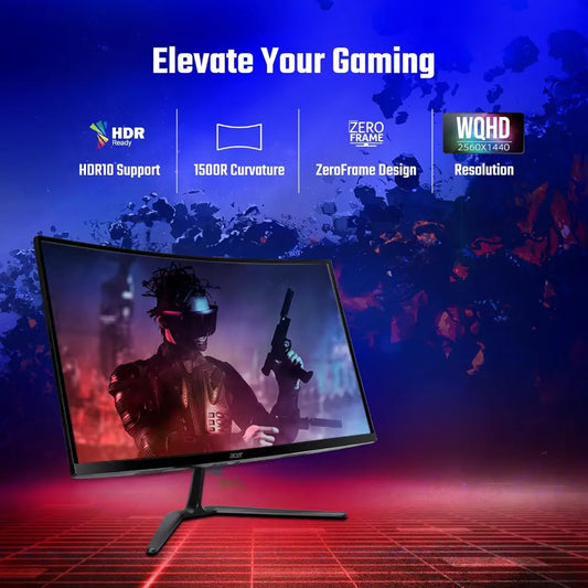 Acer ED270U S3 27" 180Hz 1ms WQHD Curved Gaming Monitor-tpstech.in