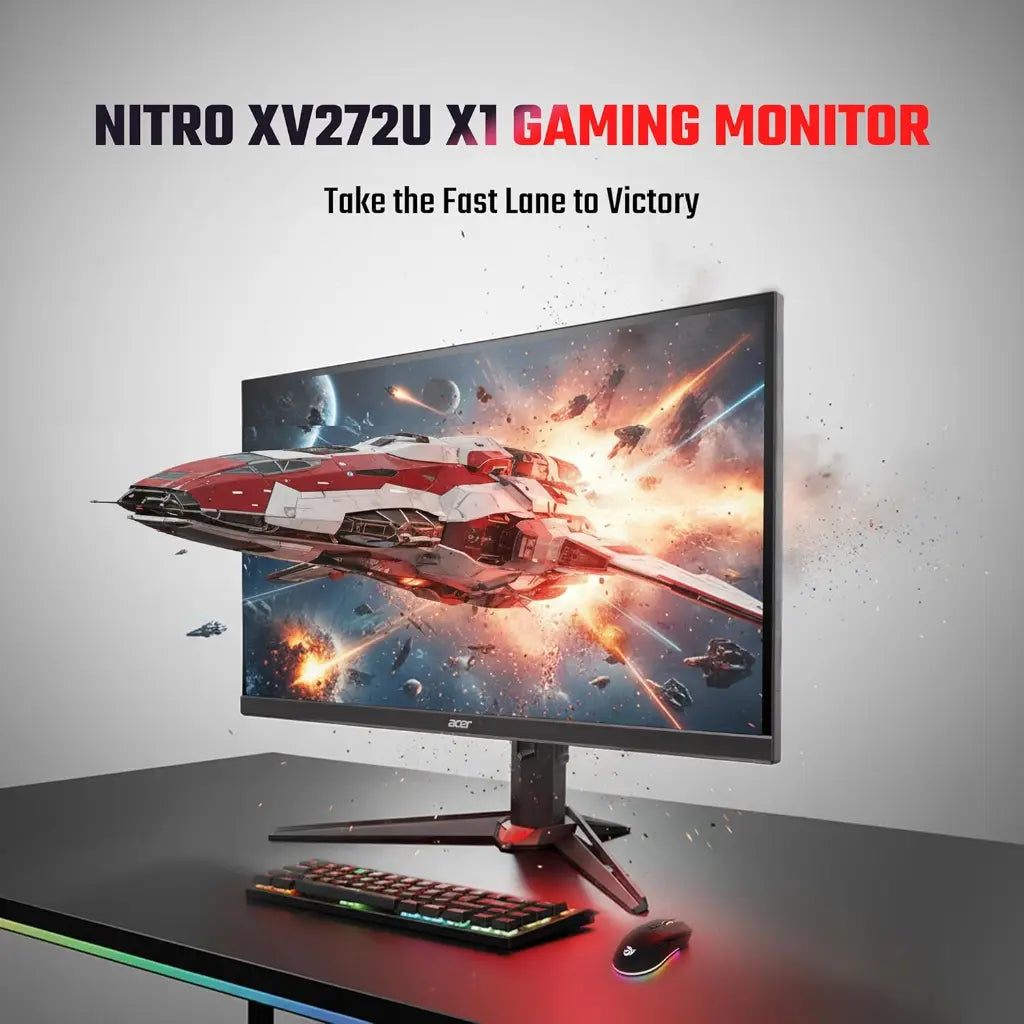 Acer Nitro XV272U X1 27" 200Hz 0.5ms WQHD IPS Gaming Monitor-tpstech.in