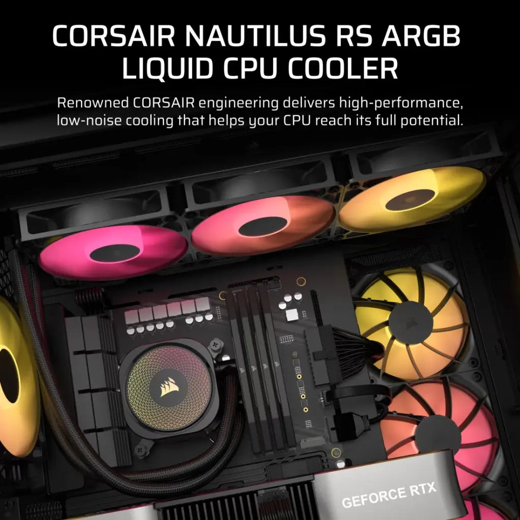 Corsair Nautilus 360 RS ARGB 360mm Liquid CPU Cooler-tpstech.in