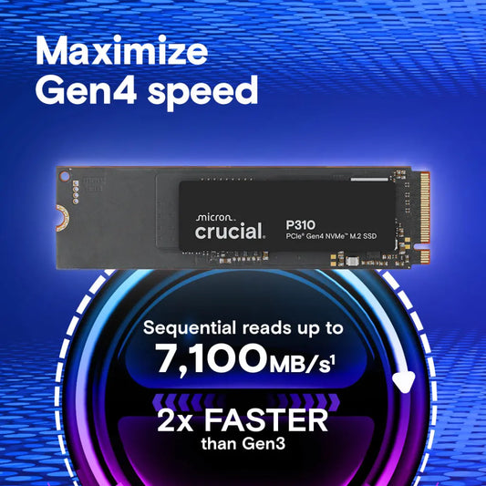 Crucial P310 4TB PCIe Gen4 NVMe M.2 2280 Internal SSD-tpstech.in