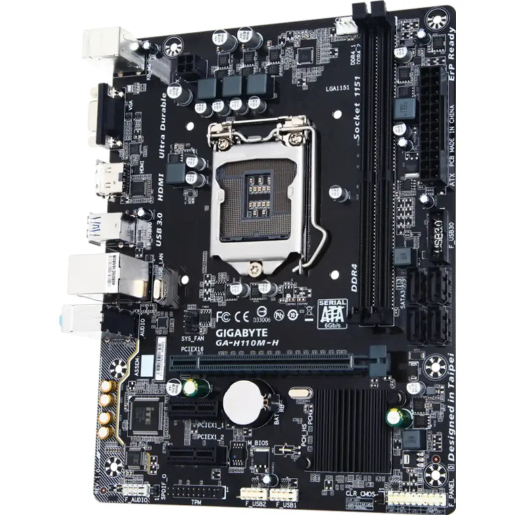 Gigabyte GA-H110M-H Intel H110 LGA1151 Micro ATX Motherboard-tpstech.in