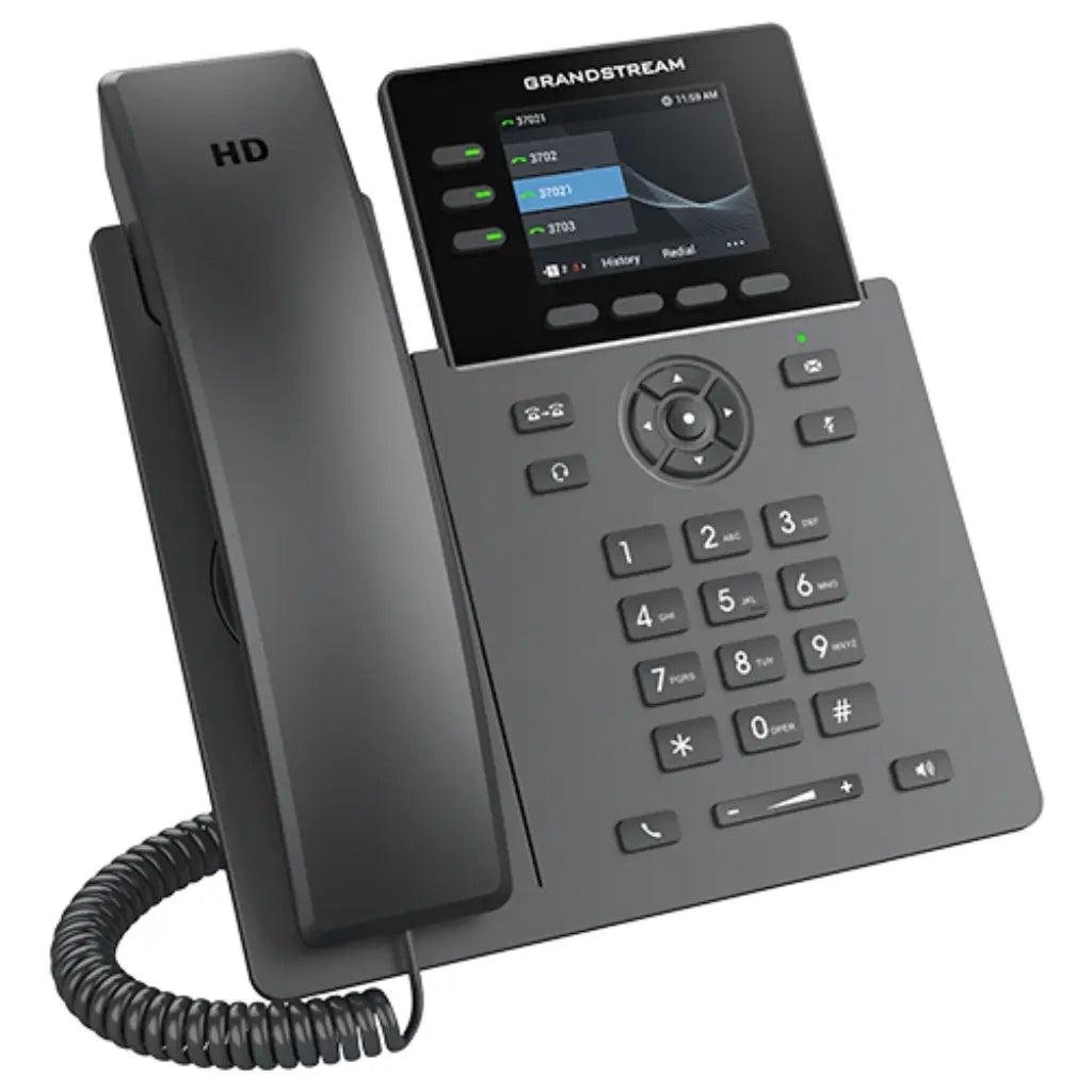 Grandstream GRP2611G Professional 3 Line Gigabit IP Phone with PoE and HD Audio-tpstech.in