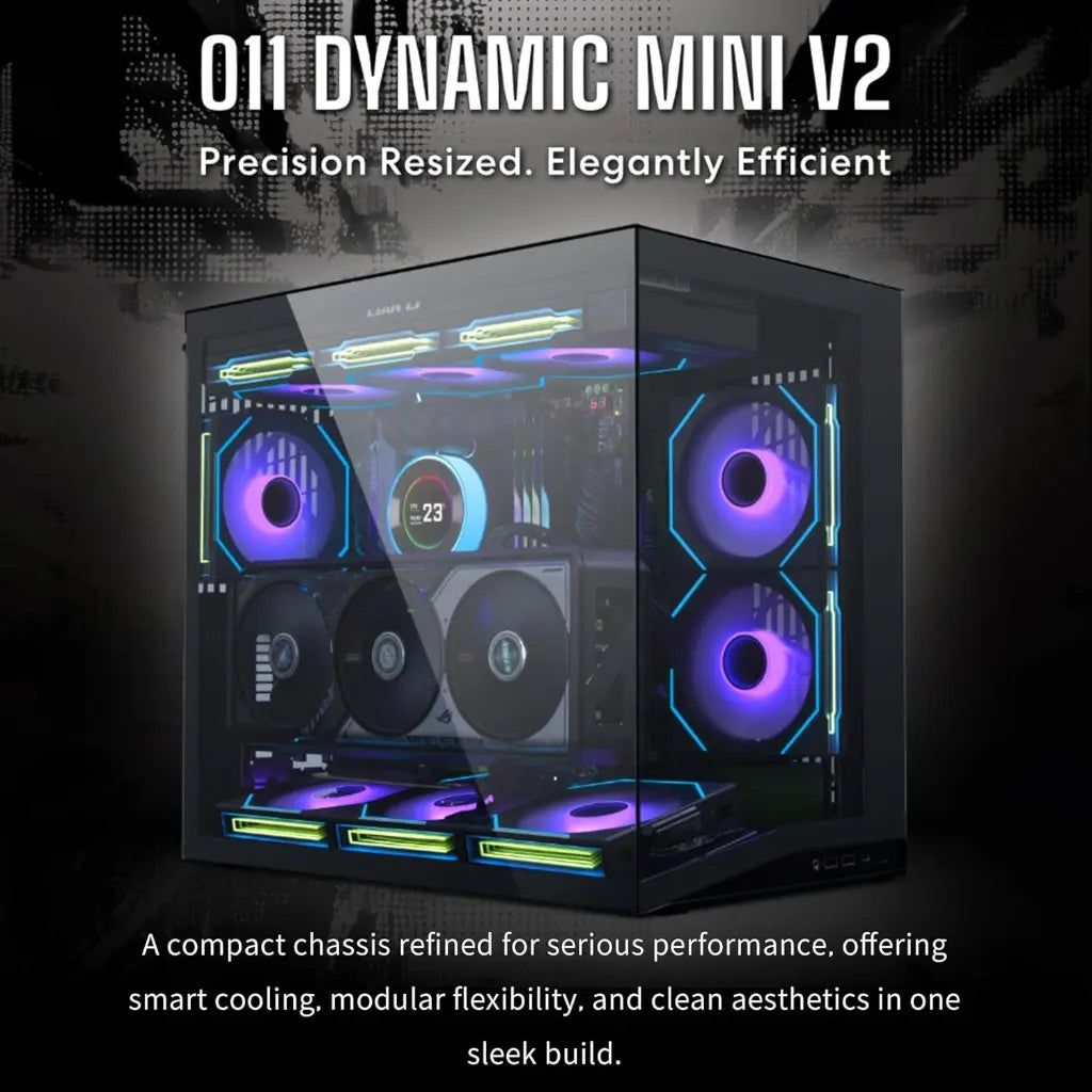 LIAN LI O11 Dynamic Mini V2 ATX Mid Tower Computer Case With Tempered Glass-tpstech.in