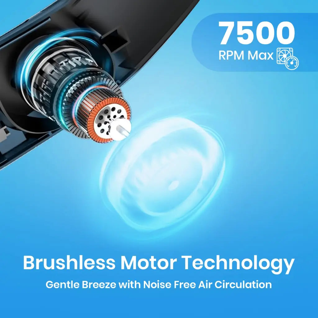 Portronics Cool Aid POR 2680 Portable Neckband Cooling Fan with 360° Airflow-tpstech.in
