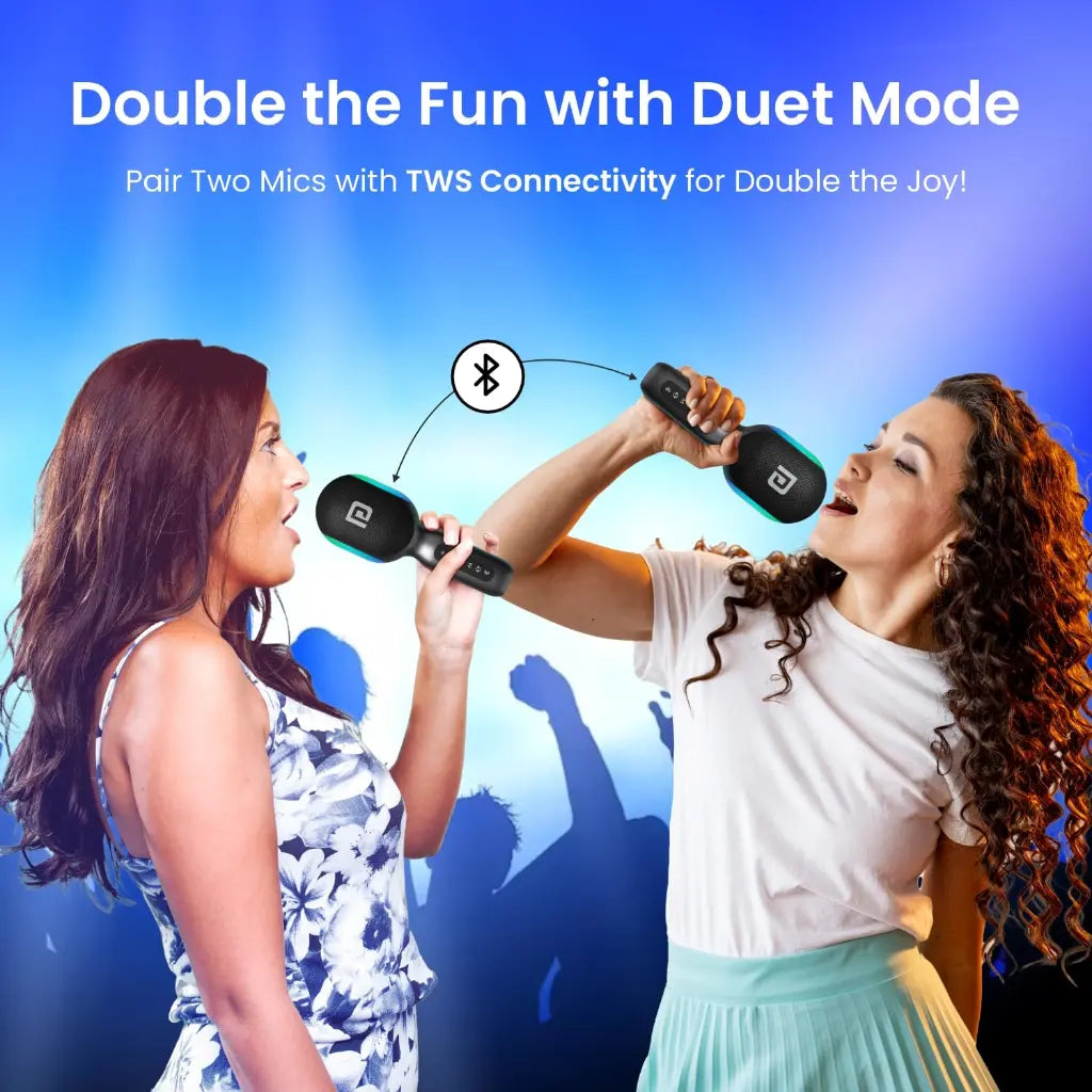Portronics Dash 2 POR 1932 Wireless Karaoke Microphone 10W Speaker-tpstech.in