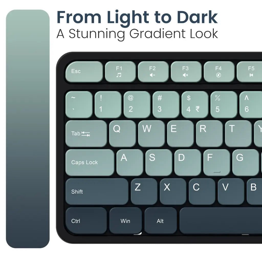 Portronics Key11 Combo POR 2611 Wireless Keyboard and Mouse Set - Grey-tpstech.in