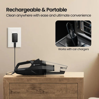 Portronics Mopcop POR 2573 Rechargeable Handheld Vacuum Cleaner with Washable HEPA Filter-tpstech.in