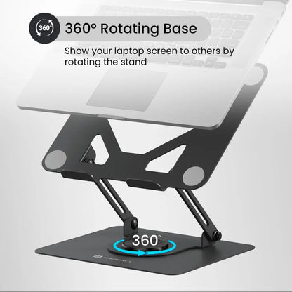 Portronics My Buddy K11 POR 2202 Foldable Laptop Stand with 360 Rotation-tpstech.in