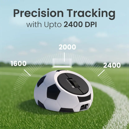 Portronics ToadPlay Football POR 3119 Mini Wireless Mouse Dual Mode 2400 DPI-tpstech.in