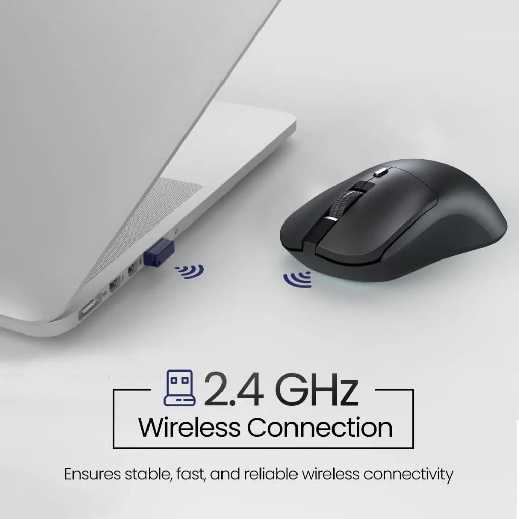 Portronics Toad 33 POR 2568 Wireless Mouse 2.4GHz 800–1600 Adjustable DPI-tpstech.in