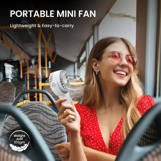 Portronics Toofan Mini POR 1926 Portable Rechargeable Mini Fan 7800 RPM-tpstech.in