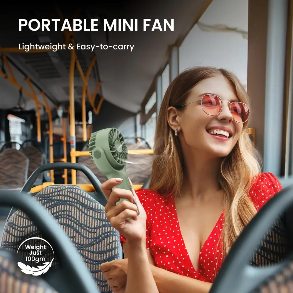 Portronics Toofan Mini POR 1927 Portable Rechargeable Pocket Fan-tpstech.in