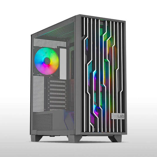 ProLab Design AI848 ARGB Mid‑Tower ATX Workstation Cabinet with 4x140mm Fans & Type‑C-tpstech.in