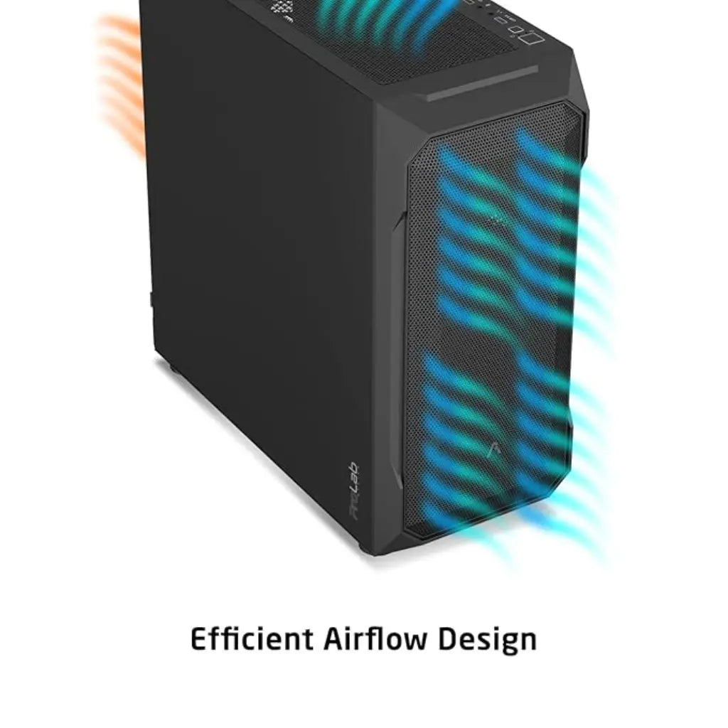 Prolab Design AI628 Mid Tower Gaming Computer Case EATX Support with USB Type C-tpstech.in