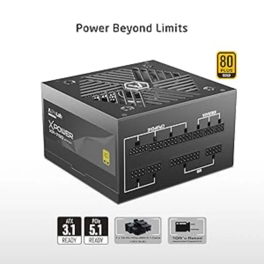 Prolab Design XPower XP‑750 750W ATX 3.1 80 Plus Gold Fully Modular Power Supply-tpstech.in