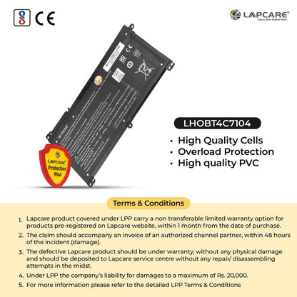 HP Pavilion X360 13-U Compatible Laptop Battery 3400mAh 39.27Wh 11.55V 3 Cell - ON03XL