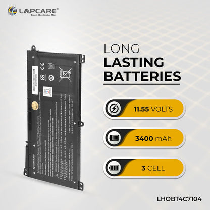 HP Pavilion X360 13-U Compatible Laptop Battery 3400mAh 39.27Wh 11.55V 3 Cell - ON03XL