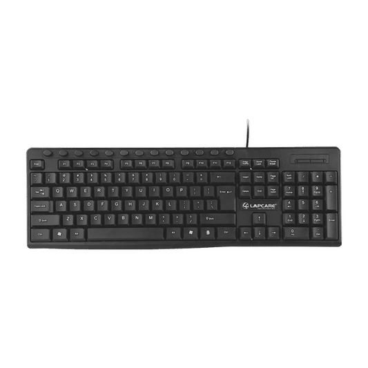 [Repacked]Lapcare E9 117 Keys USB Ergonomic Multimedia Wired Keyboard
