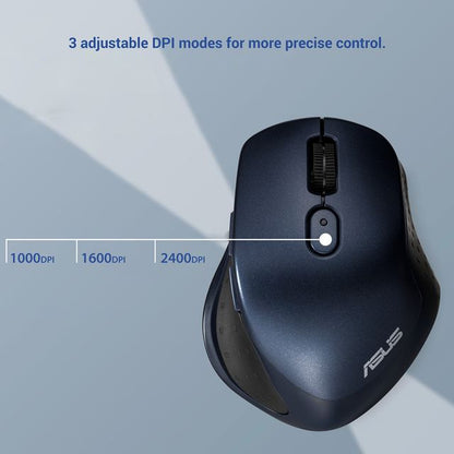 [RePacked] ASUS MW203 Multi-Device Wireless Silent Optical Mouse with Adjustable DPI upto 2400