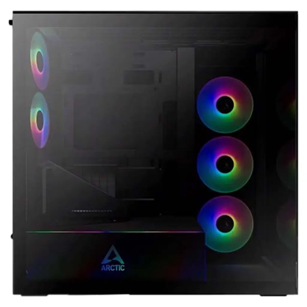ARCTIC Xtender VG E-ATX Mid-Tower Tinted Glass Computer Case - Black-tpstech.in