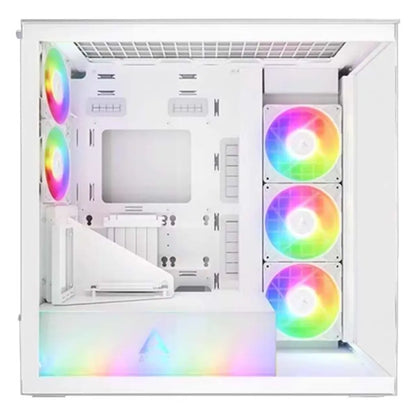 ARCTIC Xtender VG Mid Tower Tempered Glass Gaming Computer Case - White-tpstech.in