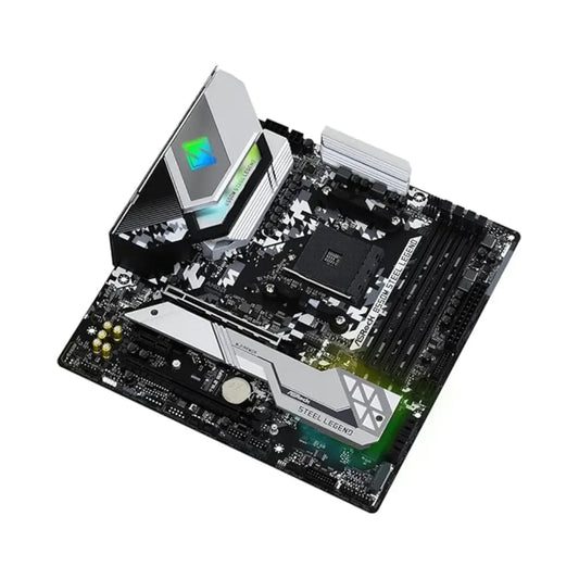 ASRock B550M Steel Legend AMD AM4 DDR4 4733+ OC Micro ATX Motherboard-tpstech.in