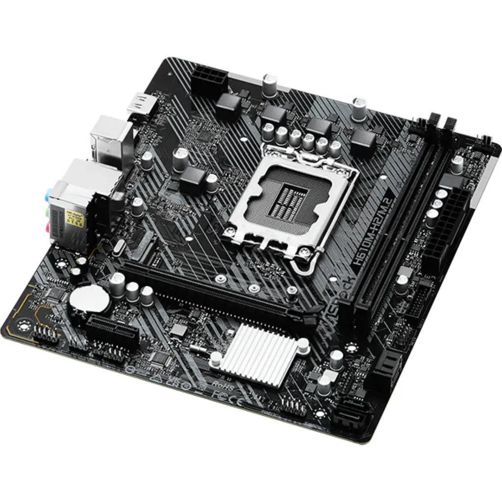 ASRock H610M-H2/M.2 2x DDR4 Intel LGA 1700 Micro ATX Motherboard-tpstech.in