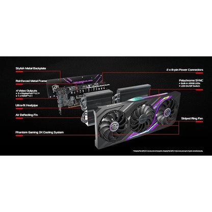 ASRock Radeon RX7800XT Phantom Gaming 16GB OC Graphics Card-tpstech.in