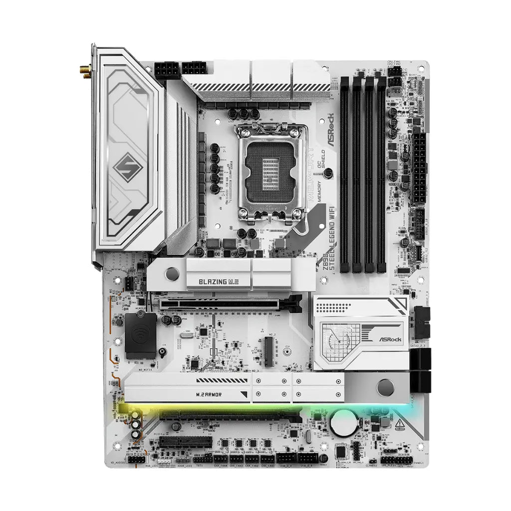 ASRock Z890 Steel Legend WiFi 7 Intel Z890 LGA1851 DDR5 ATX Motherboard-tpstech.in
