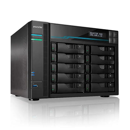 ASUSTOR Lockerstor 10 AS6510T 10 Bay Diskless NAS with Dual 10GbE and 2.5GbE Ports-tpstech.in