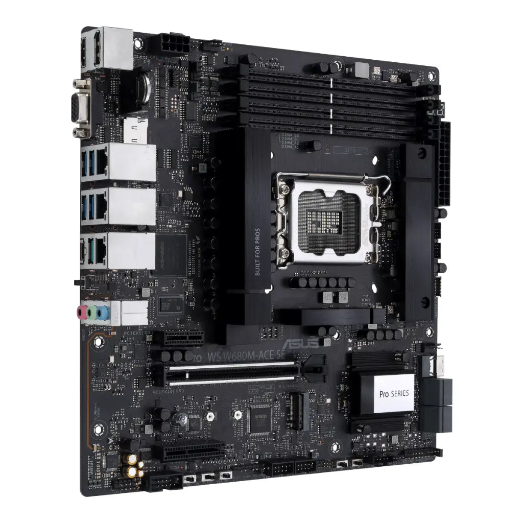 ASUS Pro WS W680M-ACE SE W680 LGA1700 DDR5 Micro‑ATX Workstation Motherboard-tpstech.in