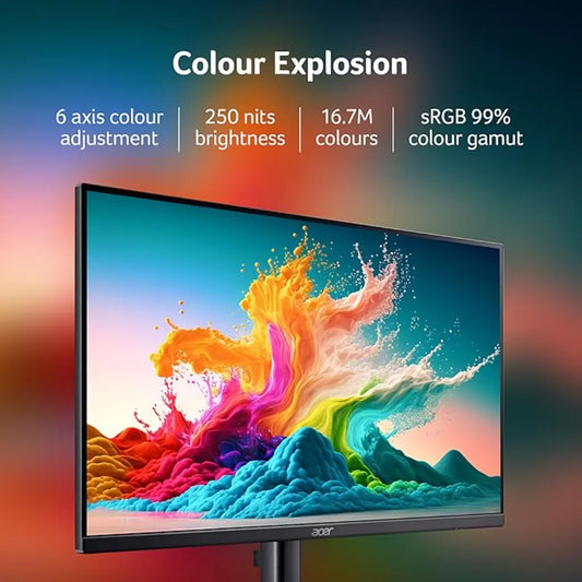 Acer KA270 P6 27" 144Hz 1ms Full HD IPS Monitor Built-in Stereo Speakers-tpstech.in