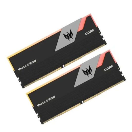 Acer Predator Vesta II RGB 32GB (16GBx2) DDR5 RAM 6000MHz CL36 288-Pin Gaming Desktop Memory-tpstech.in